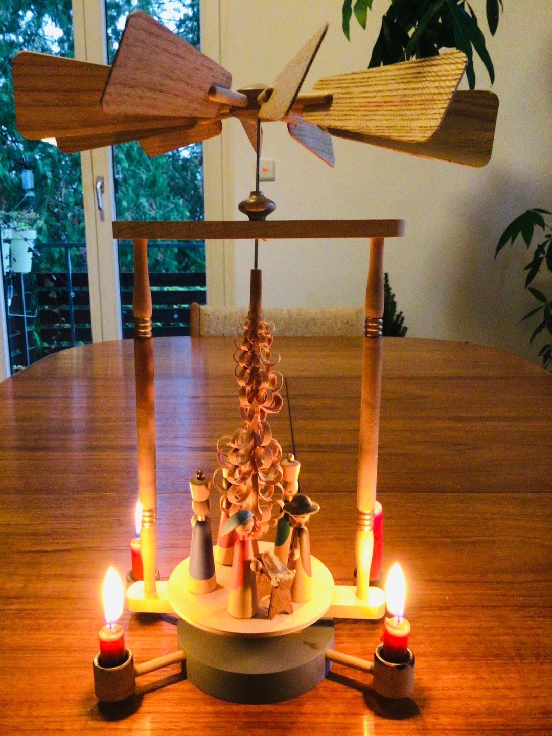 Vintage German Christmas Pyramid Erzgebirge Original 1970s Etsy