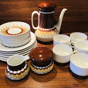 Vintage THOMAS East Germany Ceramic Coffee set 1970’s