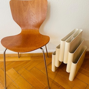 Vintage Italian Kartell Six Compartments Magazine Rack by Giotto Stoppino, Space age design 1970&#39;s