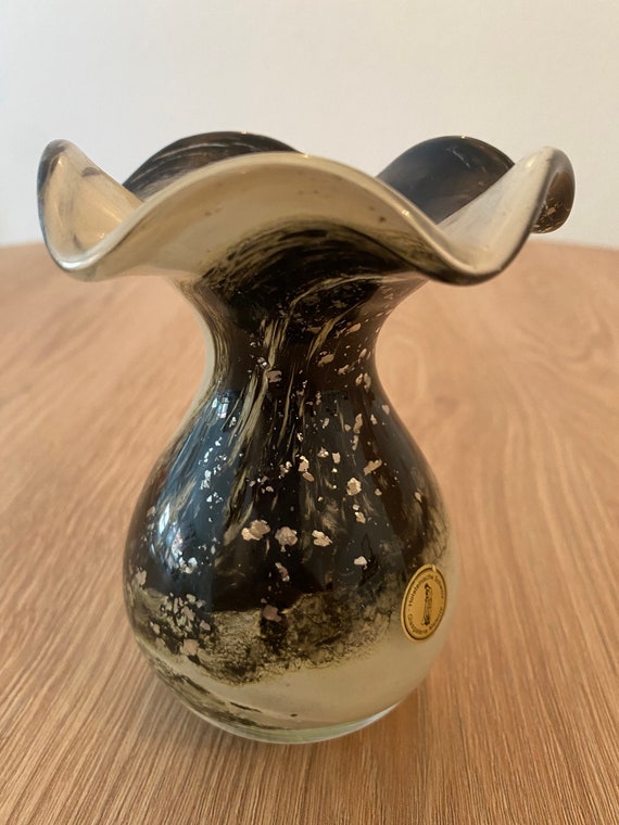 ヴィンテージ ミッドセンチュリー 手吹き ムラーノ 渦巻き