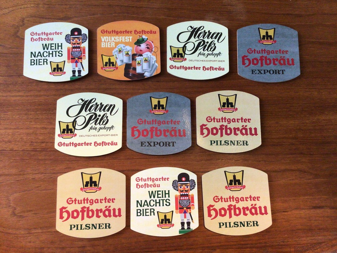 Vintage German Beer Coasters Etsy