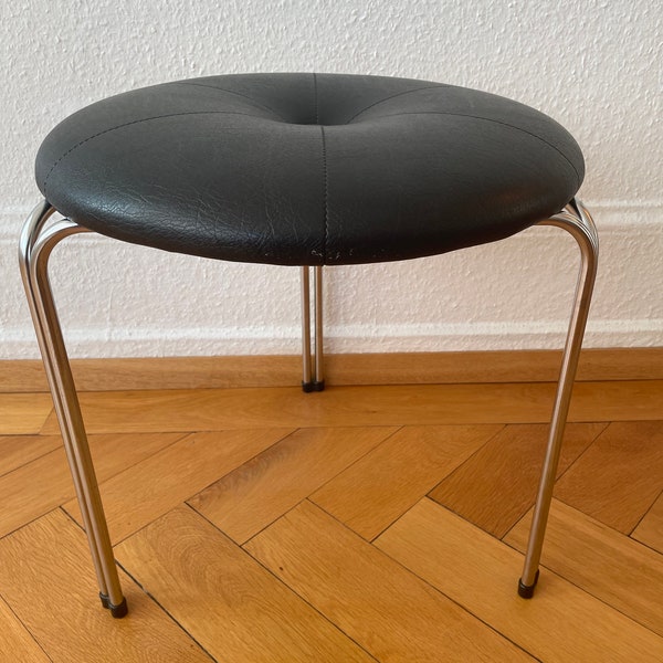 Leather Three Legged Stool Etsy