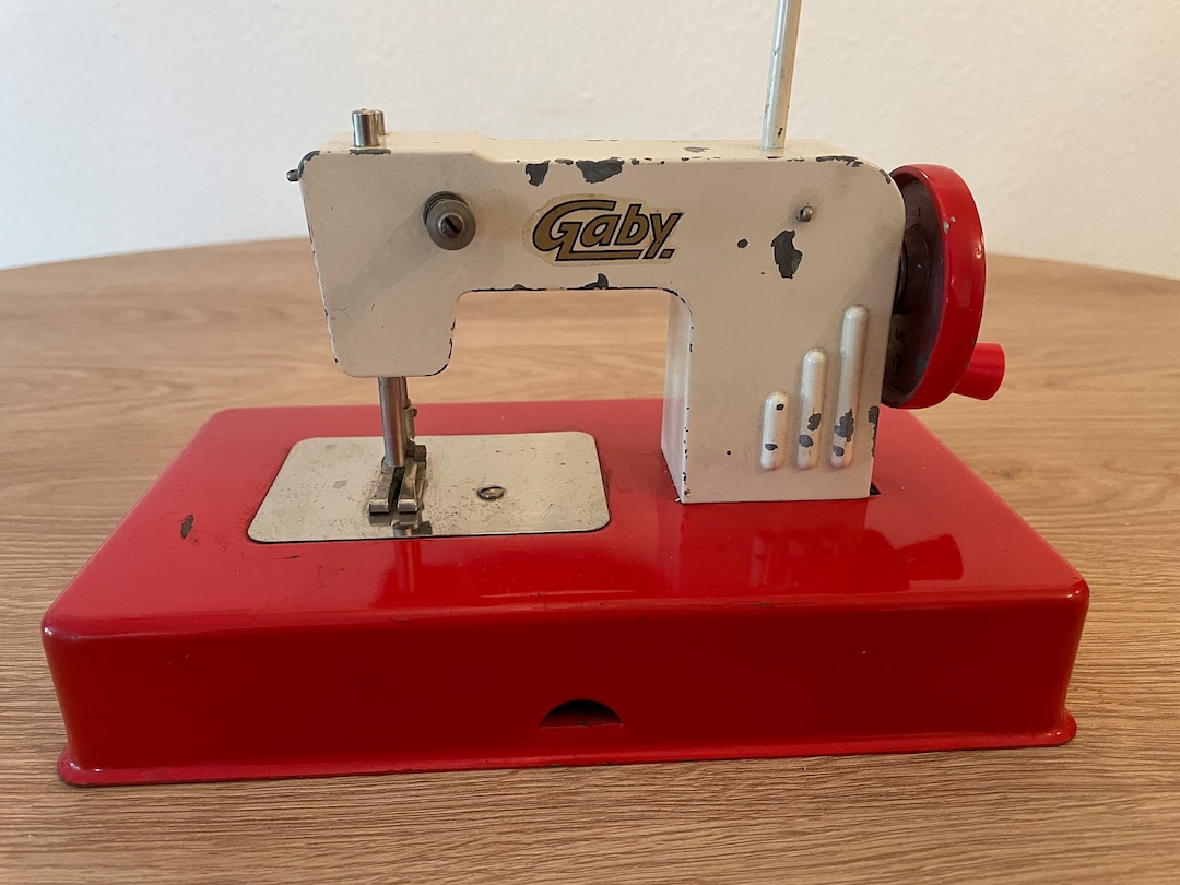 Vintage GABY Children Sewing Machine Mechanical Tin Toy 50s Etsy
