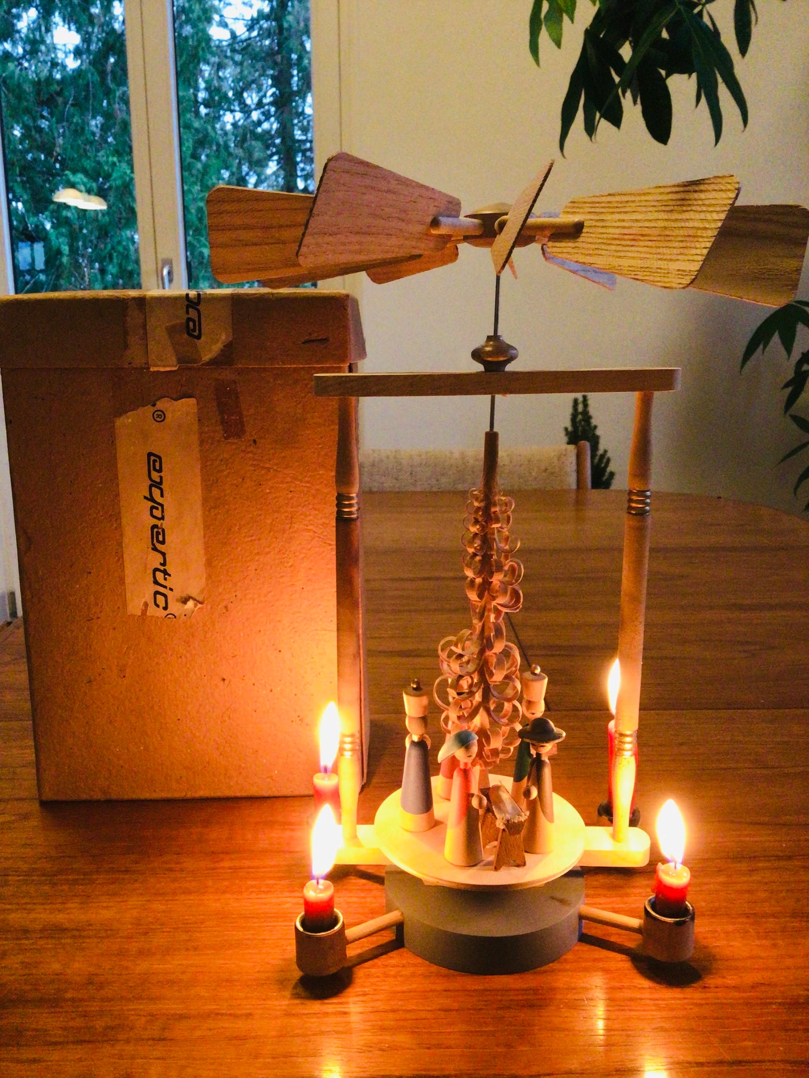 Vintage German Christmas Pyramid Erzgebirge Original 1970s Etsy