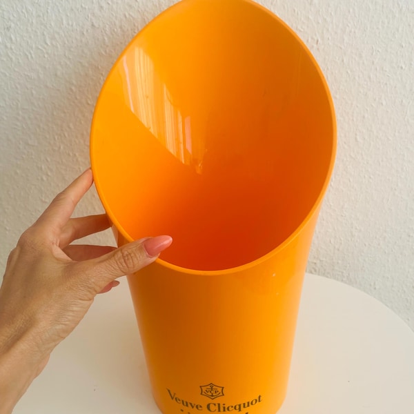 Vintage Veuve Clicquot Champagne Orange Acrylic Ice Bucket -Made in France 2000. ****Price per piece*****