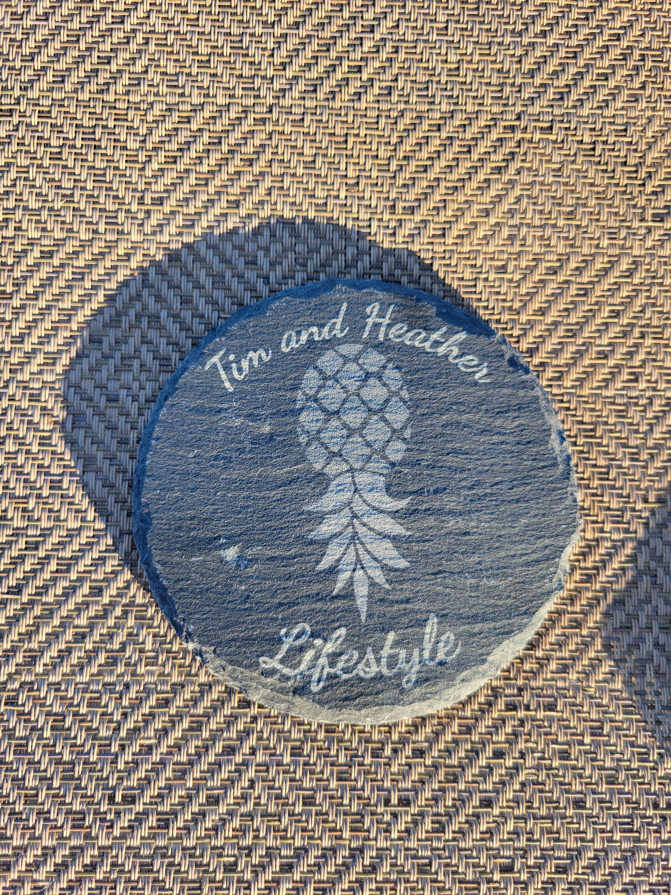 Alternative Coasters Personalized Slate Upside Down Pineapple Coasters, Swinger Decorations ...