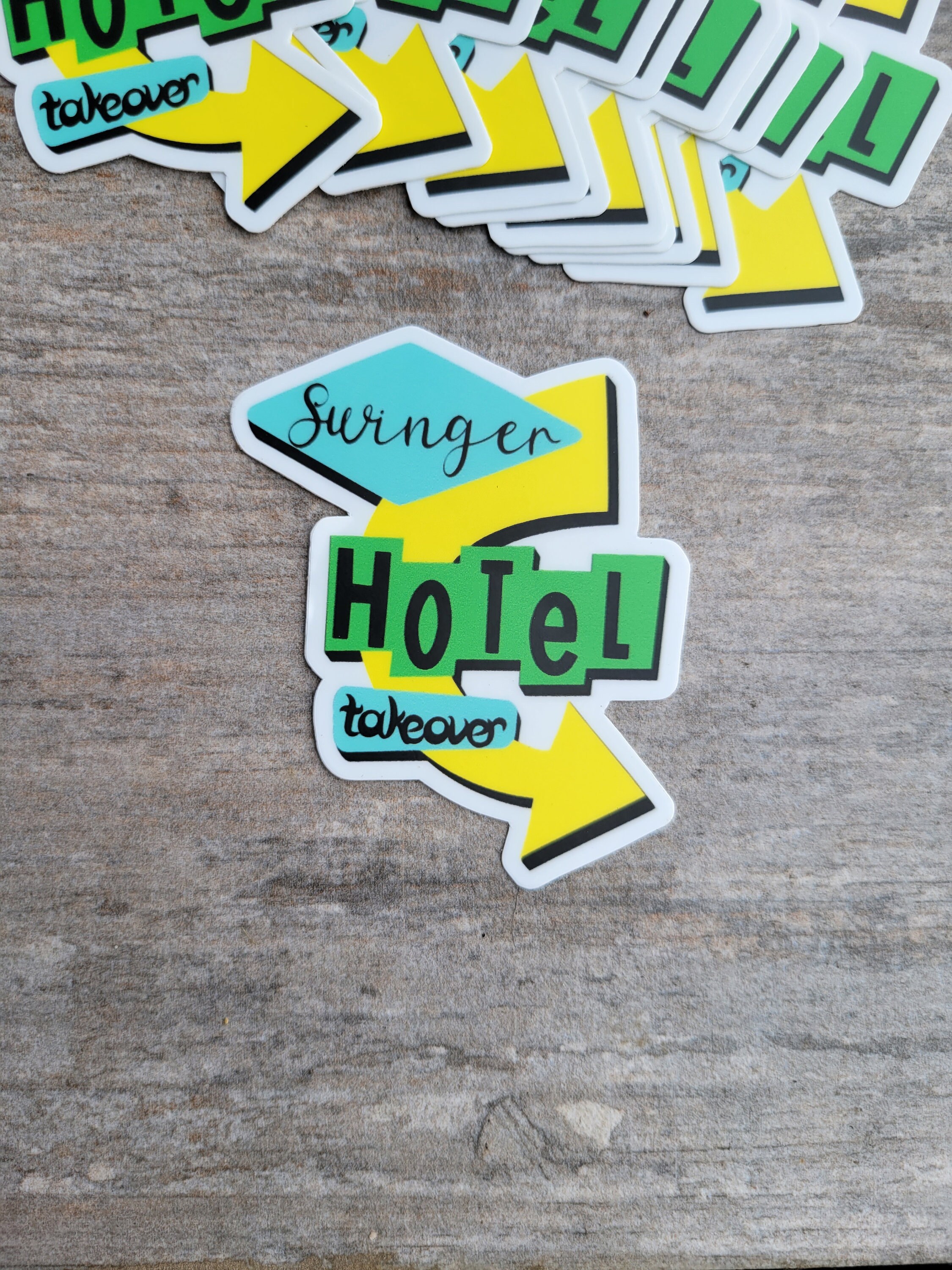 Hotel Takeover Sticker Alternative Lifestyle Sticker Party pic image