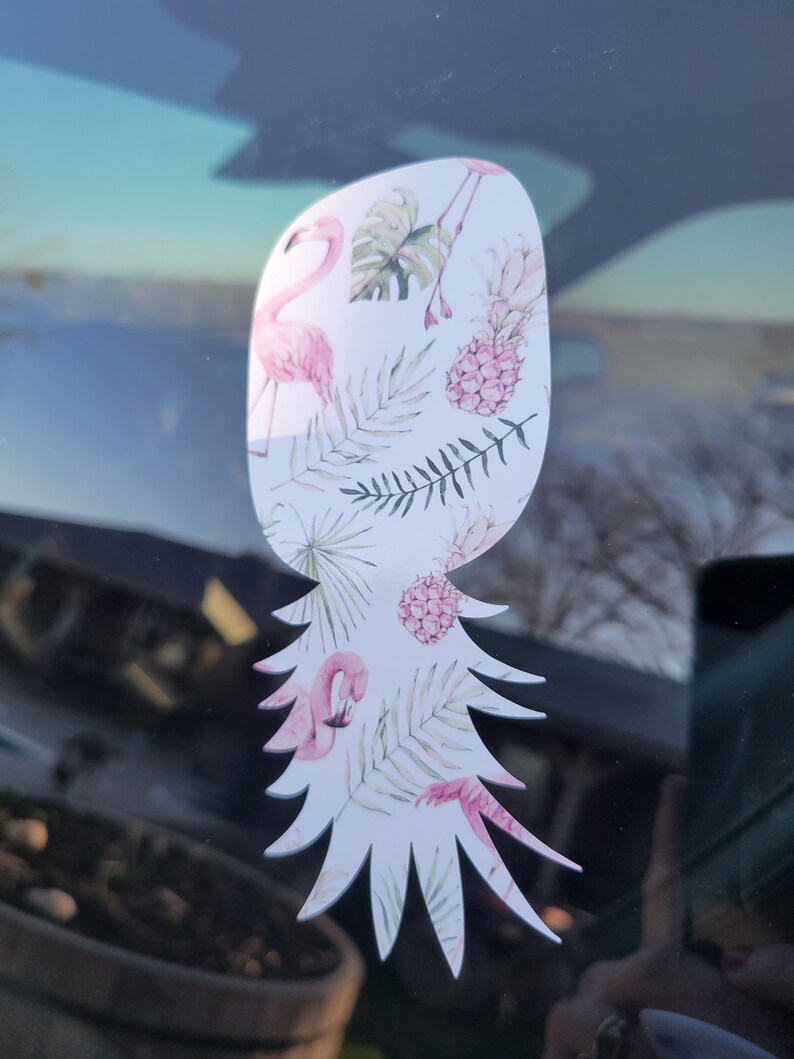 Upside Down Pineapple With Flamingos Swinger Decal Swinger Etsy
