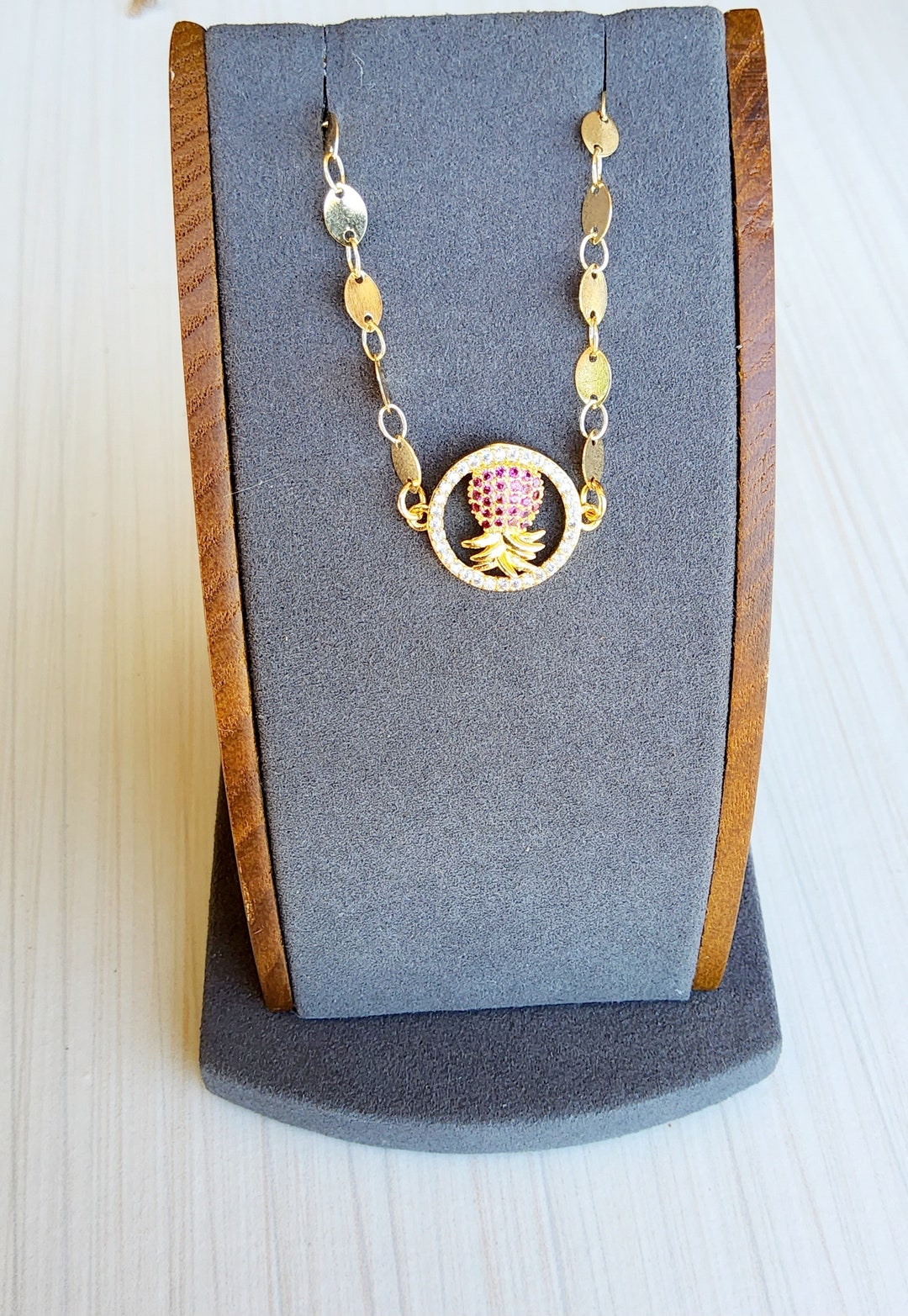 Upside Down Pineapple Anklet, Lifestyle Anklet, Pineapple Bracelet