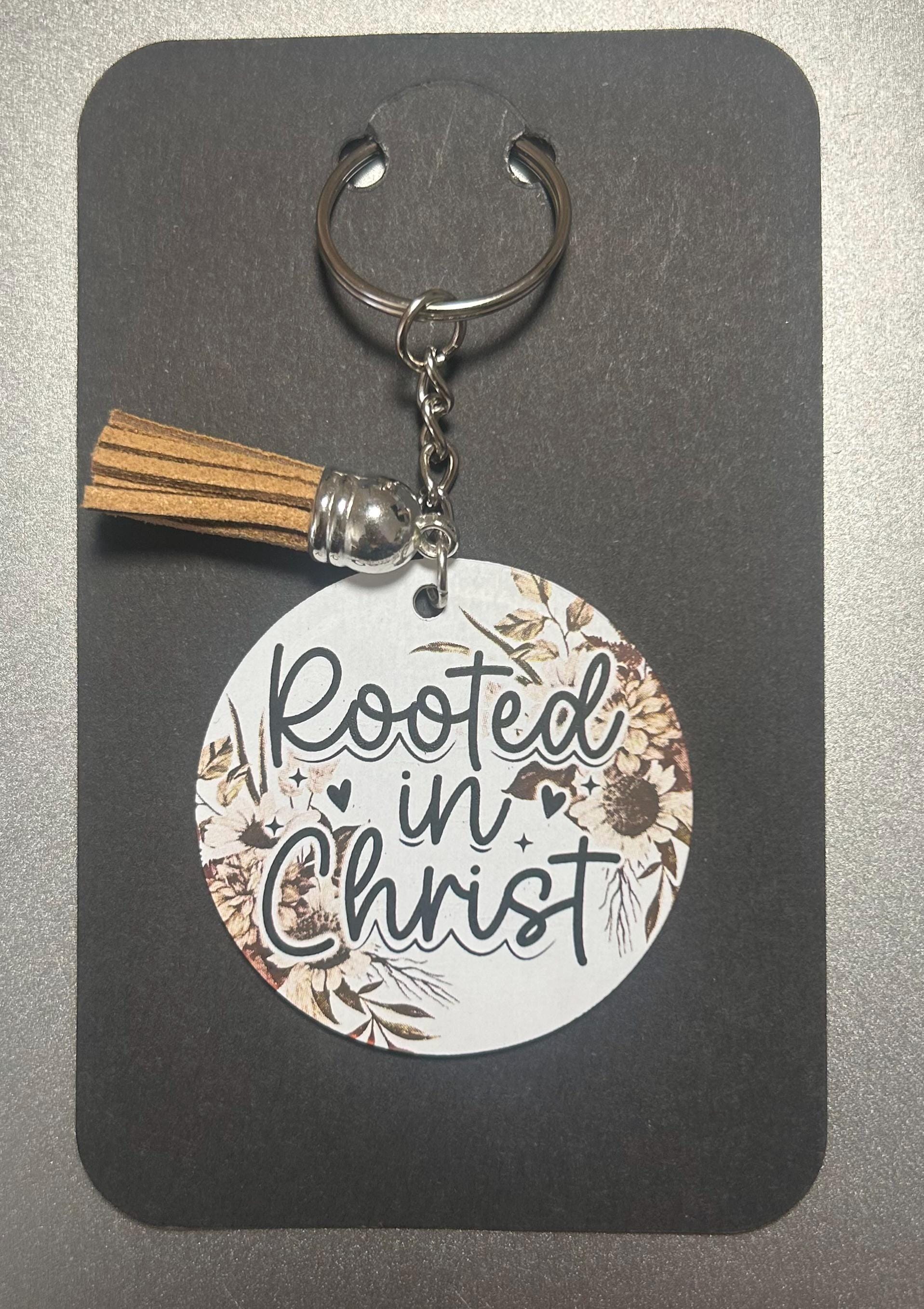 Jesus-inspired Boho Acrylic Keychains With Floral Designs – Faith ...