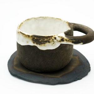 Handmade Stoneware mug, wabi-sabi ceramics