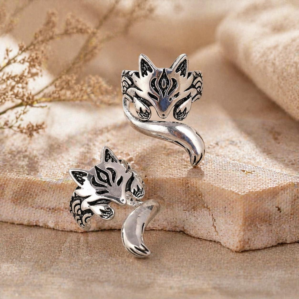 Silver Fox Earrings - Etsy display picture 2