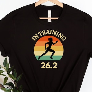マラソンシャツ、トレーニングマラソンTシャツ、26.2Tシャツ、ランニングTシャツ。マラソンママ
