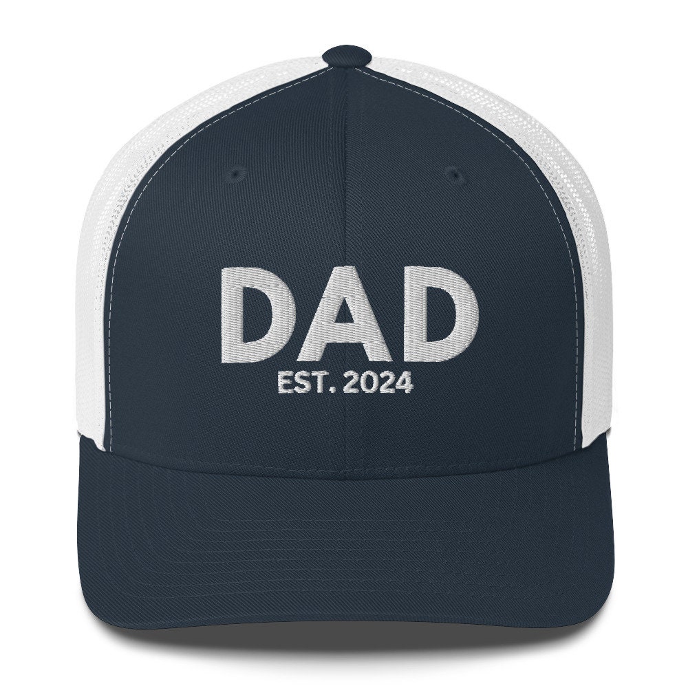 Dad Flag Trucker Hat - Adjustable Snapback, Cotton Front, Breathable Mesh Back