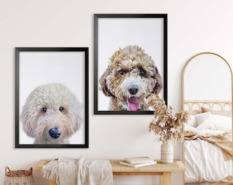 Peinture personnalisée de portrait de chien, portrait d'animal de compagnie à l'aquarelle, cadeau pour amoureux des animaux de compagnie