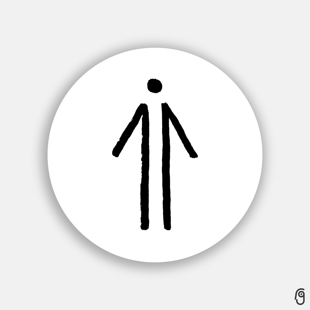Human Figure Sticker Human - Vinyl Sticker - Etsy