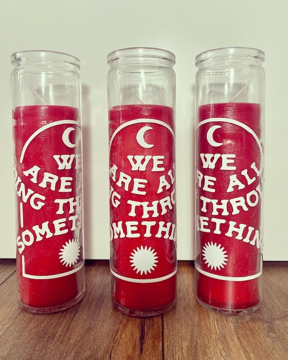 Red Prayer Candles Etsy