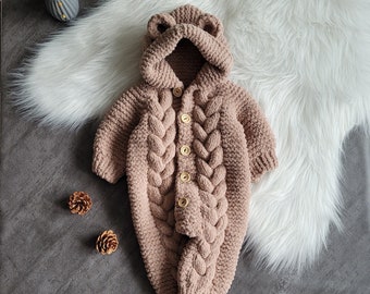 Strickanleitung Baby Overall DEUTSCH/RUSSISCH