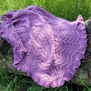 Strickanleitung auf DEUTSCH/RUSSISCH Babydecke Summer