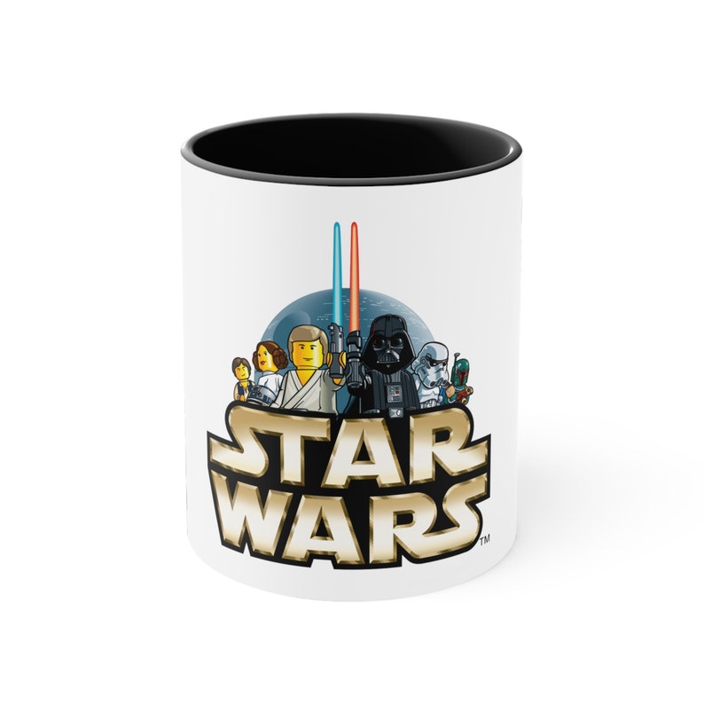 Star Wars Coffee Mug, Galactic Ceramic Mug, Jedi Design Coffee Cup, Star Wars Patterned Ceramic
