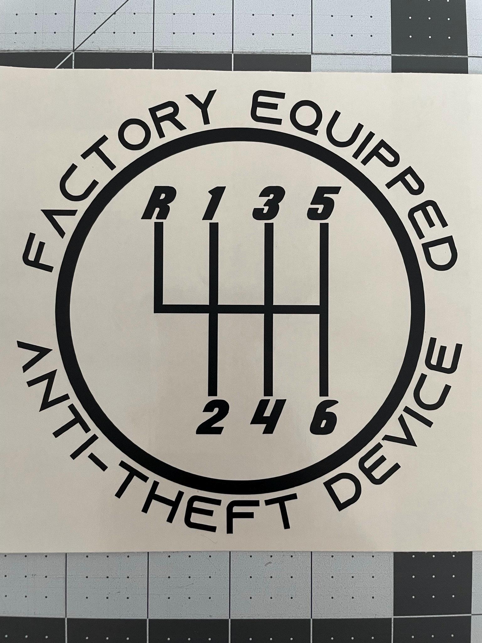 Save the Manuals Shift Pattern Decal (customizable) - Etsy