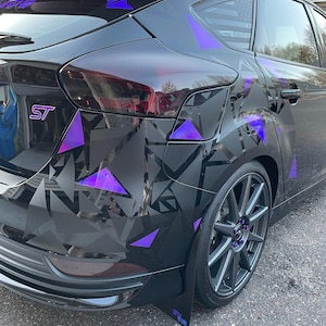 Triangle JDM Car Decal Sticker / Triangle Side Vehicle Wrap / Truck Car SUV Decals / Fits ANY car/ Laptop/ Desktop/ Computer - Color add on