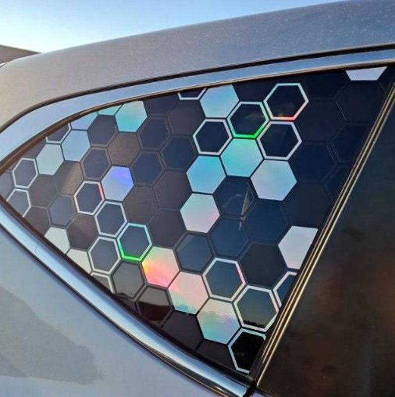 Calcomanía para auto JDM hexagonal/panal de 2 pulgadas/Crea tu propia envoltura para vehículo/Calcomanías para camioneta, auto, SUV/Se adapta a cualquier auto/computadora portátil/computadora de escritorio imagen 12
