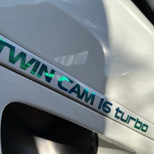 2x Twin Cam 16 Turbo Decals Reproduction- Fits Toyota MR2 89-99 MR2 SW20 Side Decals