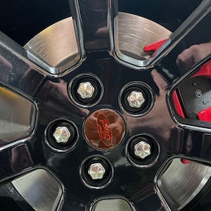 4.pc Tinted 54mm Wheel Cap Overlays Fit: Many Smaller Ford Vehicles
