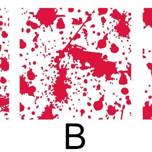 Blood Splatter / Bloody / Bloody Handprint / Car Decal Sticker / Truck Car SUV Decals / Fits ANY car / Laptop / Desktop