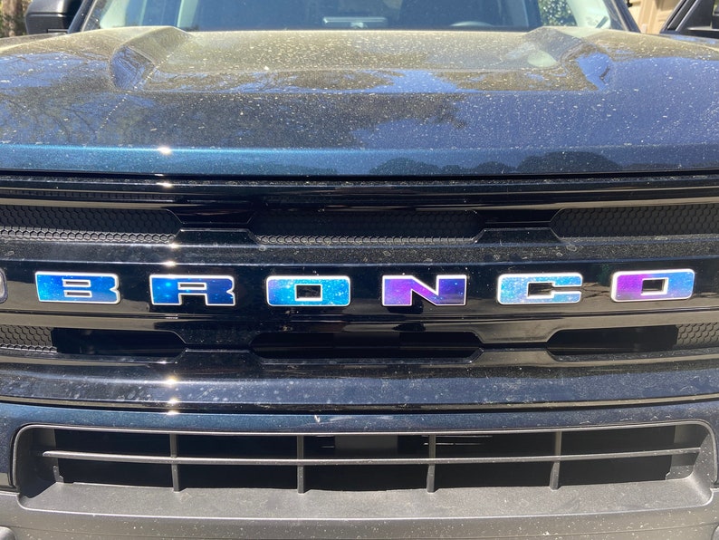 Full Set Bronco Sport Letter Overlays Patterned Vinyl Etsy