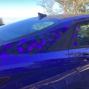 Calcomanía para auto JDM hexagonal/panal de 2 pulgadas/Crea tu propia envoltura para vehículo/Calcomanías para camioneta, auto, SUV/Se adapta a cualquier auto/computadora portátil/computadora de escritorio imagen 6