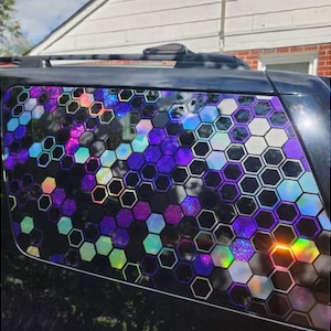 Calcomanía para auto JDM hexagonal/panal de 2 pulgadas/Crea tu propia envoltura para vehículo/Calcomanías para camioneta, auto, SUV/Se adapta a cualquier auto/computadora portátil/computadora de escritorio imagen 13