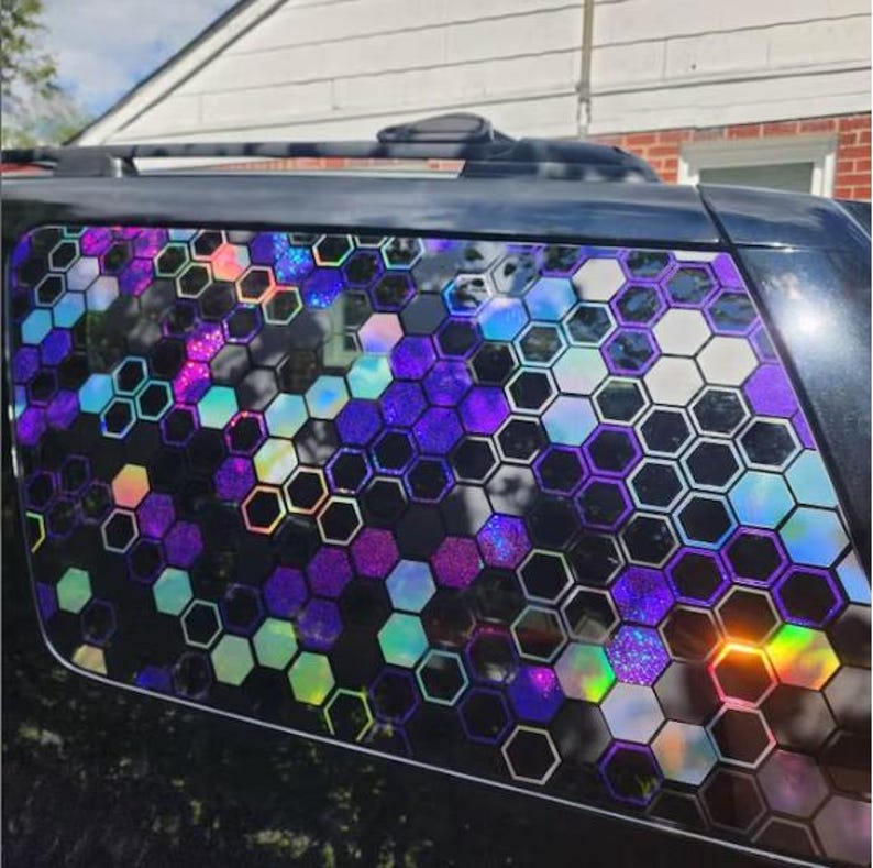 Calcomanía para auto JDM hexagonal/panal de 2 pulgadas/Crea tu propia envoltura para vehículo/Calcomanías para camioneta, auto, SUV/Se adapta a cualquier auto/computadora portátil/computadora de escritorio imagen 13