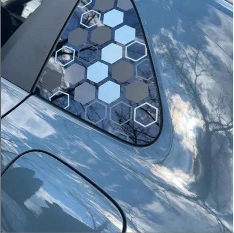 Calcomanía para auto JDM hexagonal/panal de 2 pulgadas/Crea tu propia envoltura para vehículo/Calcomanías para camioneta, auto, SUV/Se adapta a cualquier auto/computadora portátil/computadora de escritorio imagen 14