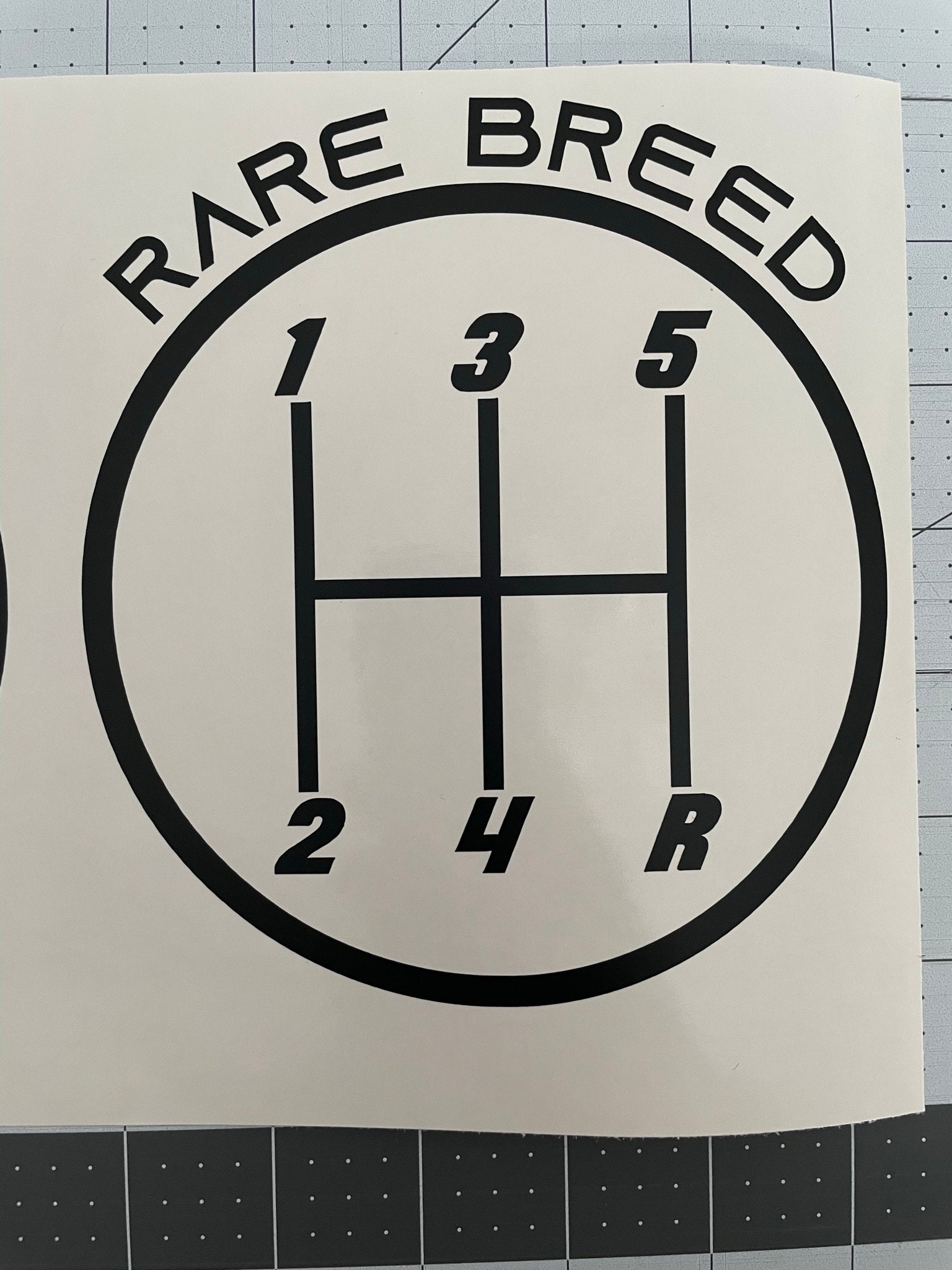 Save the Manuals Shift Pattern Decal customizable Etsy