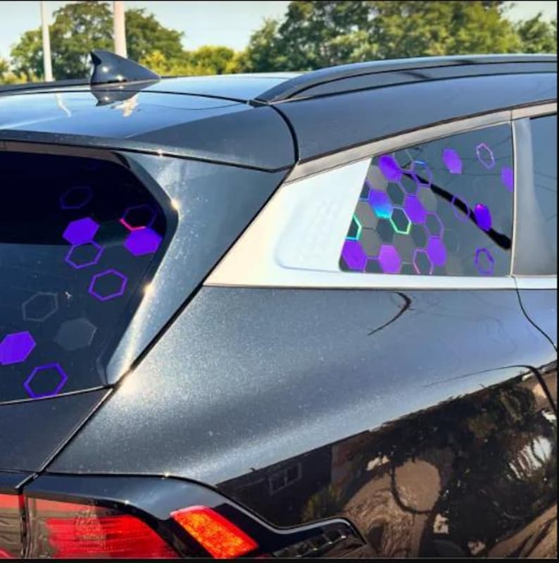 Calcomanía para auto JDM hexagonal/panal de 2 pulgadas/Crea tu propia envoltura para vehículo/Calcomanías para camioneta, auto, SUV/Se adapta a cualquier auto/computadora portátil/computadora de escritorio imagen 17