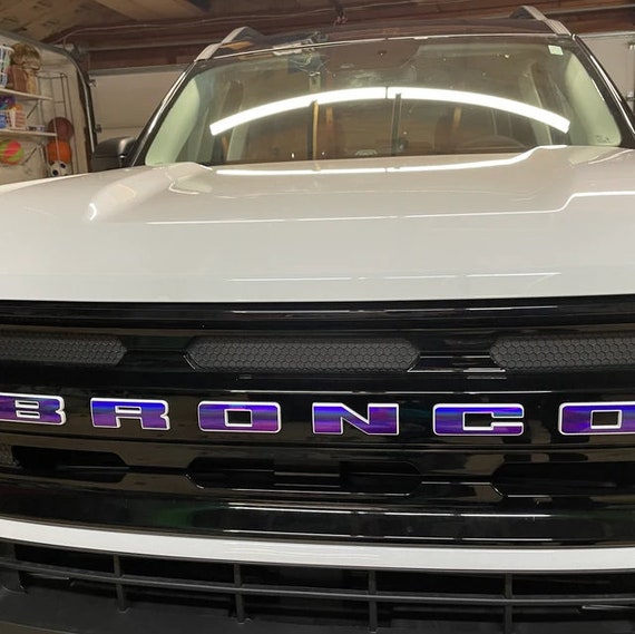 Full Set Bronco Sport Letter Overlays Specialty Vinyl