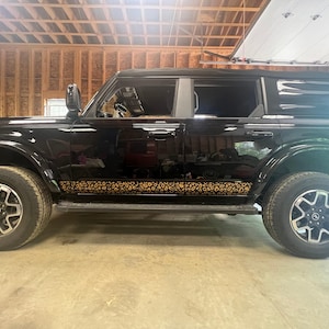 21+ 4 Door Bronco Leopard Door Stripes