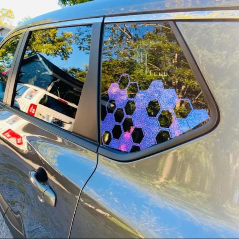 Calcomanía para auto JDM hexagonal/panal de 2 pulgadas/Crea tu propia envoltura para vehículo/Calcomanías para camioneta, auto, SUV/Se adapta a cualquier auto/computadora portátil/computadora de escritorio imagen 16