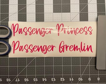 Passenger Princess/Gremlin/Problem Decal