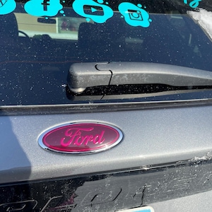 2 pc. Tinted Ford Badge Overlay Set Fits Many Ford Cars (see dropdown)
