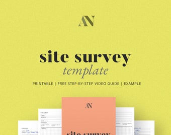 Site Survey Template - Printable for Interior Designers