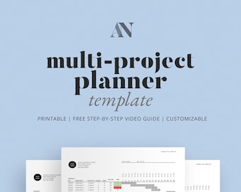 Multi-Project Planner Template for Interior Designers