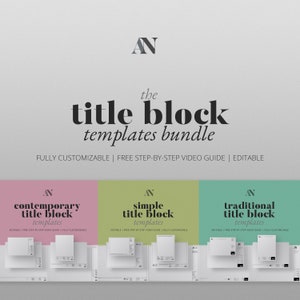 Title Block Templates Bundle for Interior Designers