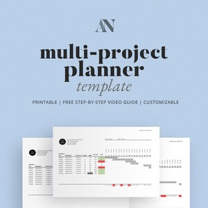 Multi-Project Planner Template for Interior Designers
