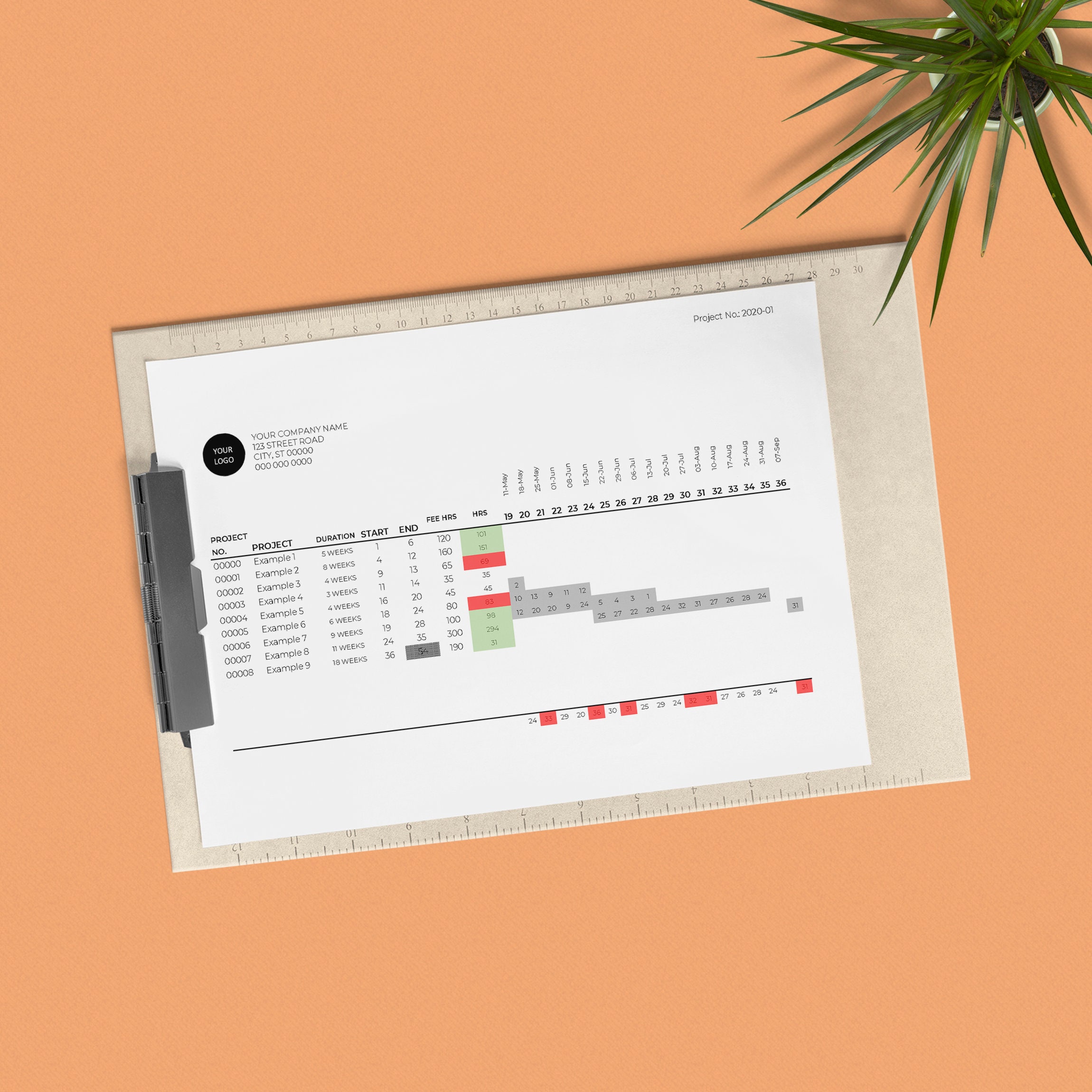 Multi-project Planner Template for Interior Designers - Etsy