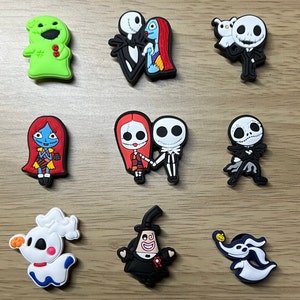 Jack & Sally Croc Charms/jibbitz/shoe Charms/nightmare Before Christmas 