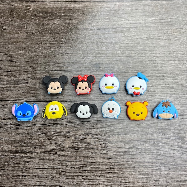 Tsum Tsum Style Croc Charm | Mouse Charm | Stitch Charm | Winnie the Pooh | Eeyore Shoe Charm | Frozen | Animated Croc Charm | Shoe Charms