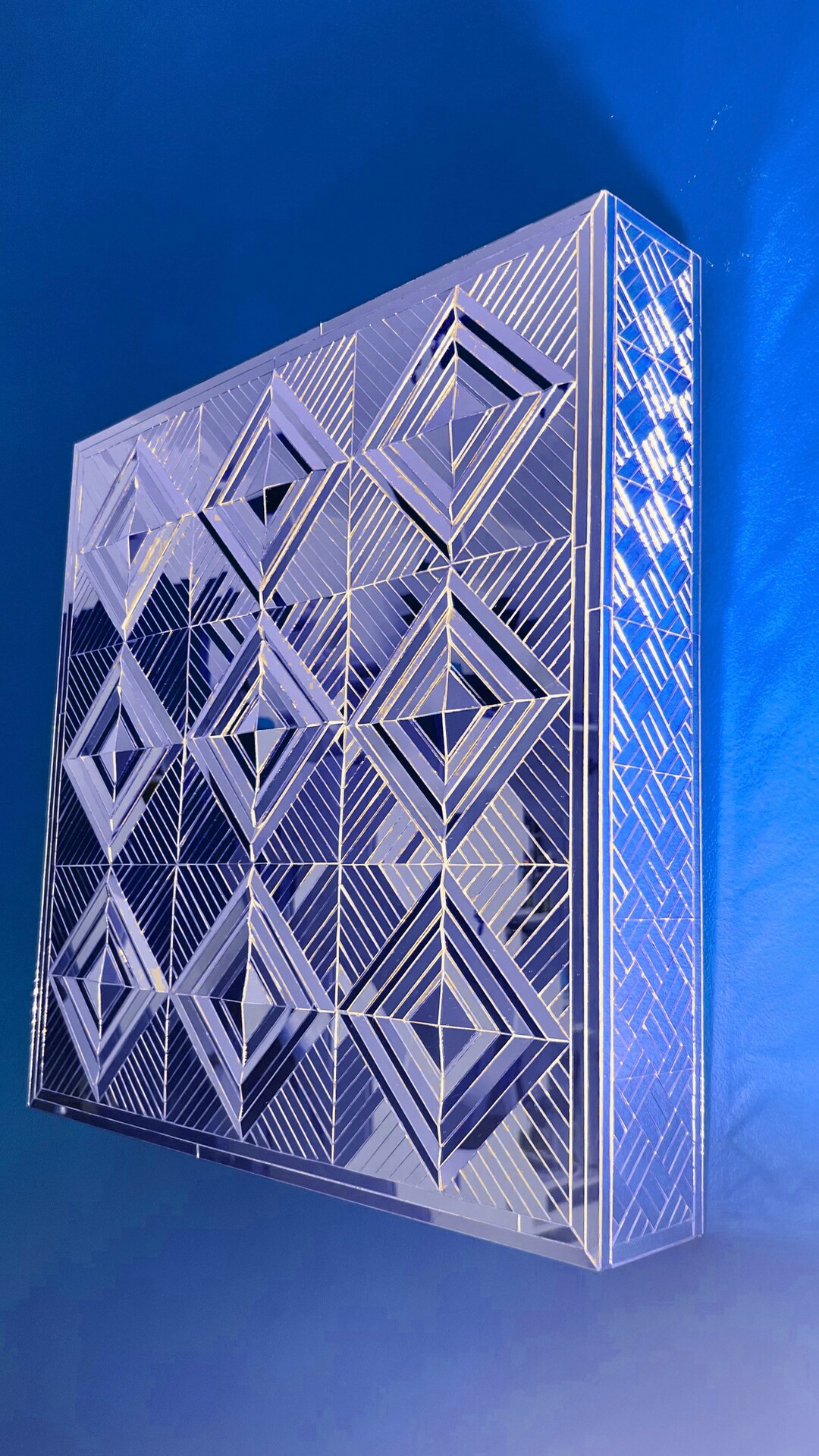 Luxury Square Mirror, Artwork, Modern Wall Mirror, Designer Decorative Wall Mirror, Musaic